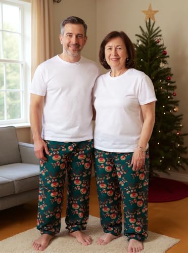 Image of Unisex Adults Holiday Themed Pajama Pants