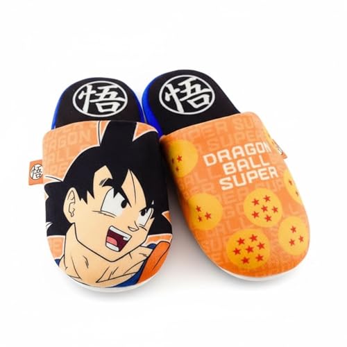 Dragon Ball Z Zapatillas de Estar por Casa para Niños, Goku Pantuflas para Adolescentes, Talla EU 32/33