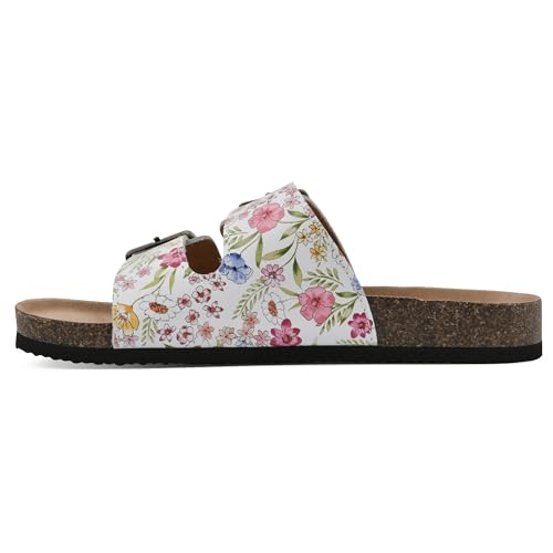 Image of WHITE MOUNTAIN Kids Girls' Helga Slide Footbed Sandal