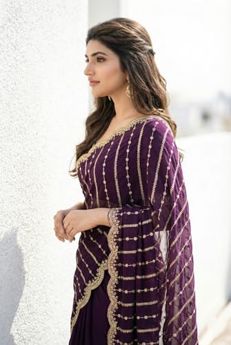 Image of Amazon Brand - Tavasya Womens Saree