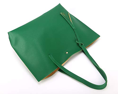 Image of Women Tote Bags Top Handle Satchel Handbags PU Faux Leather Tote Bag with Tassel Shoulder Purse
