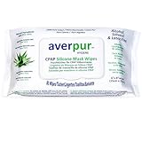 CPAP Reinigungstücher – 80 averpur™ Maskentücher mit Aloe Vera | 100% reine Baumwolle | Dermatologisch getestet