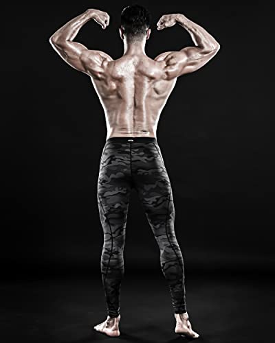 Image of DRSKIN Men's Compression Pants (5 /4 /3 Pack) Quick Dry Tights Leggings Sports Baselayer Running Gym Workout
