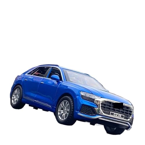 Modèle voiture 1:32 pour Audi Q8 SUV en métal moulé réplique miniature collection bleu