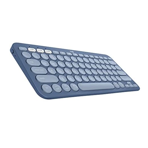 Logitech K380 Multi-Device Bluetooth Keyboard for Mac with Compact Slim Profile, Easy-Switch, 2 Year Battery, MacBook Pro/MacBook Air/iMac/iPad Compatible - Blueberry