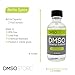 DMSO Pharmaceutial Grade 2 oz. Liquid, Pure 99.995% Purity, Low Odor, Non-Diluted, Dimethyl Sulfoxide in a Glass Bottle with Dropper