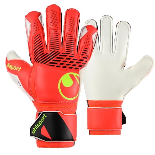 Gants de gardien pour enfants uhlsport sur le terrain de foot