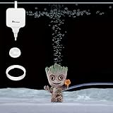 Hpumps Aquarium Groot Bubbler Decor and Mini Air Pump with Air Tube