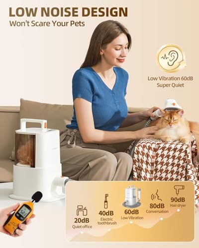 Simple Way Kit De Aspiração Para Cães E Gatos: Máquina De Cortar Pelos Profissional De 2,5 L, Tosado