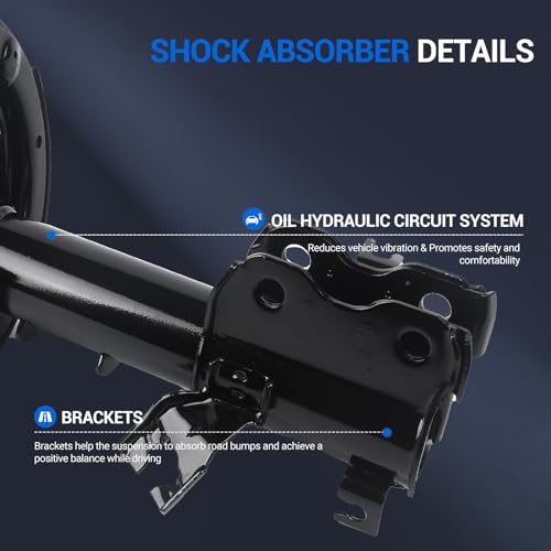 Autoround 271427 271426 Front Left and Right Complete Strut Shock Absorber Compatible with Nissan Altima 2002 2003 2004 2005 2006 2.5L Models Only, Driver and Passenger Side by Autoround - Image 4