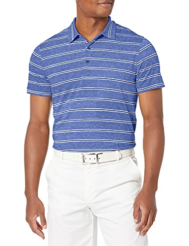 Polo Bleu Homme Cutter & Buck MCK00132 Taille XL en Coton Chiné