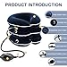 Hotodeal Cervical Neck Traction Device, Neck Stretcher for Instant Neck Pain Relief,Inflatable & Adjustable Neck Support Brace,Blue White