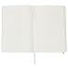 JAM Paper Hardcover Notebook with Elastic Band - Large Journal - 6 x 8 1/2 - White - 100 Lined Sheets - Sold Individually