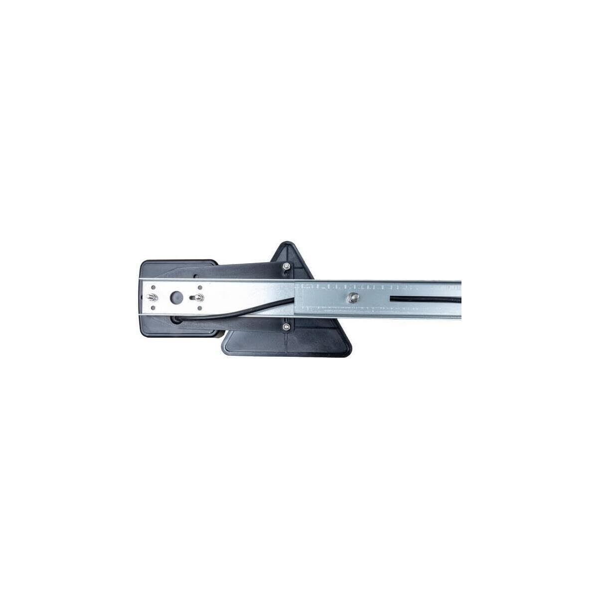 Barra portafanali posteriore per rimorchi lunghezza regolabile 1400-2100 mm completo di cavo a 5 poli da 7 mt e lampadine