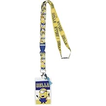 Despicable Me Minions Bello Banana Phone ID Reversible Lanyard Badge Holder Minions Card Fart Blaster Rubber Charm