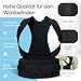 GERADIX Haltungskorrektur Damen Herren Rückenstützgürtel Haltung Korrektur Gurt Back Posture Corrector Verstelbare Haltungstrainer Rückengurt für Schulter Nacken + Ebook Leitfaden (L)