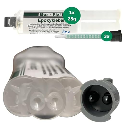25g Ber-Fix 2K Kleber Epoxidharz mit Härter 5 Min 3 x Statikmischer 2 Komponenten Kleber echter Epoxy Kleber 2 Komponenten Kleber Kunststoff Keramikkleber Betonkleber Steinkleber Metallkleber 2k Kleber Kunststoff