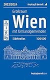 wien karte bezirke namen  Wien Großraum, Städteatlas 1:20.000, 2023/2024, freytag & berndt: Mit Umlandgemeinden (freytag & berndt Stadtpläne)