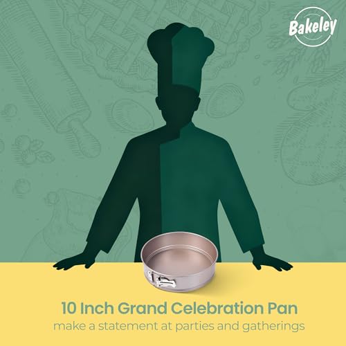 10 Inch Springform Pan With Removable Bottom Nonstick Carbon Steel for Oven by Bakeley - Used condition - Image 4