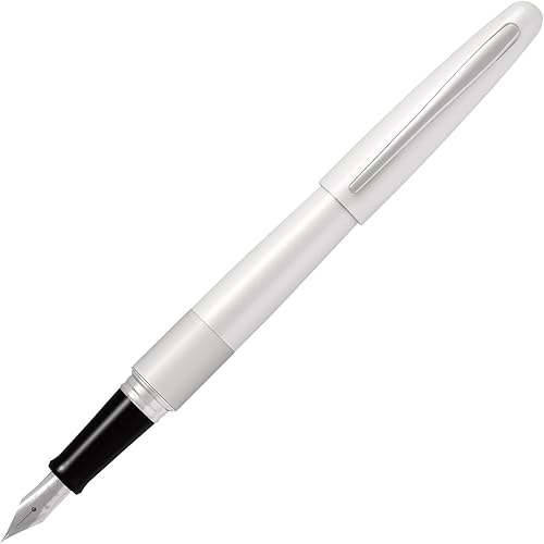 Pilot Pluma estilográfica Cocoon de punta fina cuerpo blanco (FCO-3SR-W-F)
