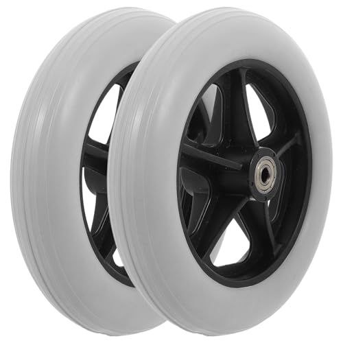 Roues de rechange déambulateur faciles à installer, PVC résistant pour fauteuil roulant