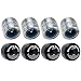 Bearing Buddy (4) 1.980 Boat Trailer Genuine Stainless Steel with Protective Bra & Auto Check Wheel Center Caps 1980A-SS 42204 (2 Pairs)