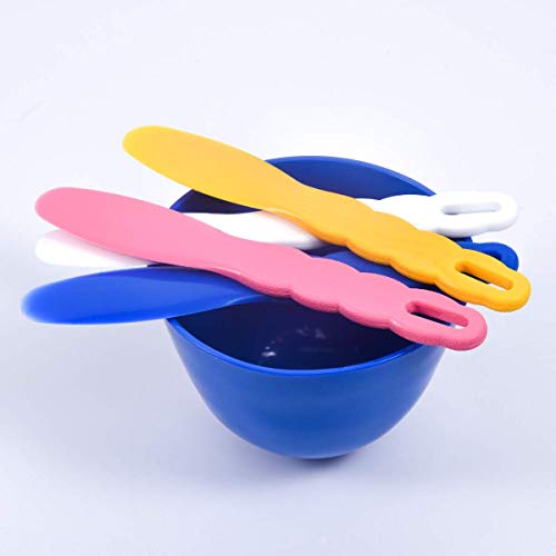 3Pcs Flexible Rubber Mixing Bowls,Dental Rubber Plastic Spatulas for