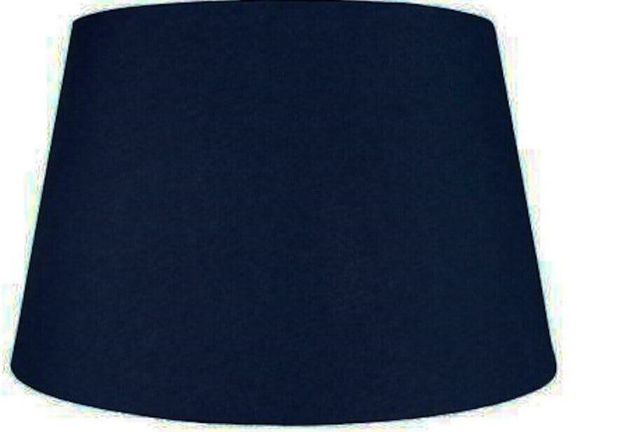 8" (20cm) Empire Silk Fabric Drum Shape Table Lamp & Ceiling Pendant Light Shade (Navy Blue)