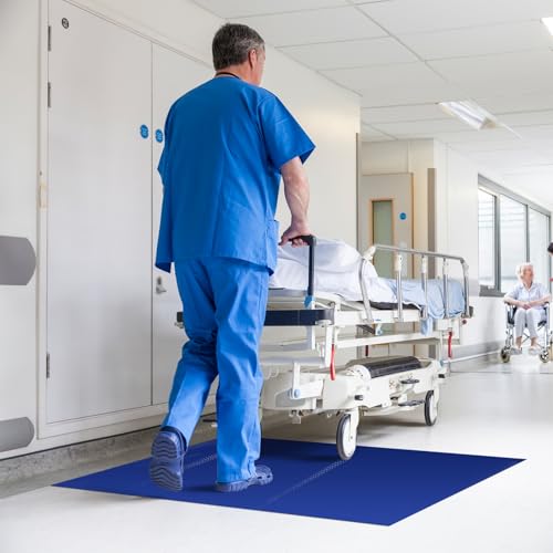 Image of Sticky Adhesive Mat Tacky Pads 300 Sheets, 10 Pack of 30 Sheet 18'' x 24'' / 45 x 60 cm, Thickened Cleaning Mats for Shoes, Construction, Cleanroom, Laboratories, Hospitals, Dogs, Pets, Home- Blue