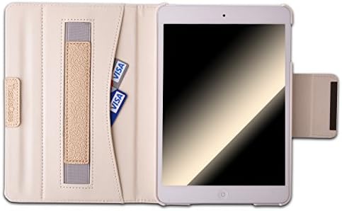 Thankscase Case Compatible for iPad Pro 9.7, Rotating Case Stand Cover for iPad Pro 9.7 with Wallet Pocket with Hand Strap with Auto Sleep/Wake for iPad Pro 9.7 (Gold)