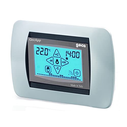 Cronotermostato da incasso argento WI-FI ADSL TOUCH SCREEN Green GECAPP crono