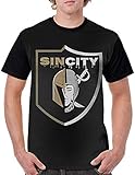 sin city hockey t shirt Lieferzeit 7-14 Tage [Adam L] Mens Short Sleeve T-Shirts Sin City Las Vegas R-aiders Golden Knights Print Graphic Crew-Neck Casual Tops Tees Shirts