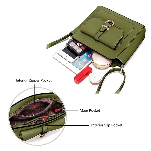 LA TERRE Lightweight Medium Crossbody Bags for Women, Small Crossbody Handbags Vegan Leather Shoulder Bag Purses4