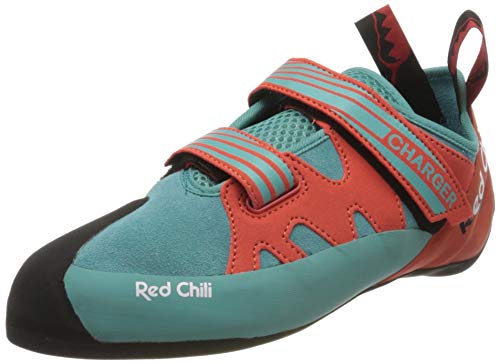 Red Chili Men 350610453810 Kletterschuhe, Turquoise-Orange (381), UK 4.5