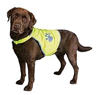 TRIXIE Warnweste für Hunde M neongelb – Sicherheitsweste mit reflektierenden Elementen für mehr Sicherheit im Dunkeln – verstellbar & pflegeleicht mit Klettverschluss - 30082