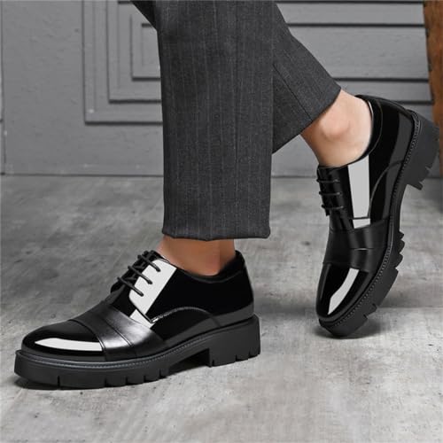 Men's Invisible Height Increasing Round Toe Dress Shoes Height Lifting Oxfords Leather Fashion Gentleman Elevator Shoes4