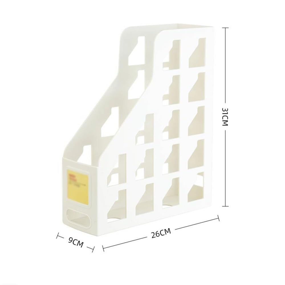 Zeitschriftenhalter, platzsparend, für Papiere, Liter- und Briefablagen, für Zuhause und Büro, Schwarz