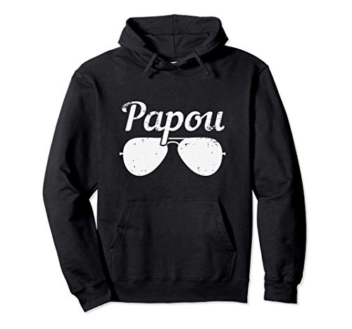Papou Sunglasses Distressed Gift Sudadera con Capucha