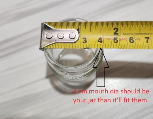 Image of Pure Source India Metal Lug Cap Lid for Glass jar and Milk Bottles, Rust Free, Airtight, Food Grade Caps- 10 Pieces, 42 mm, Black