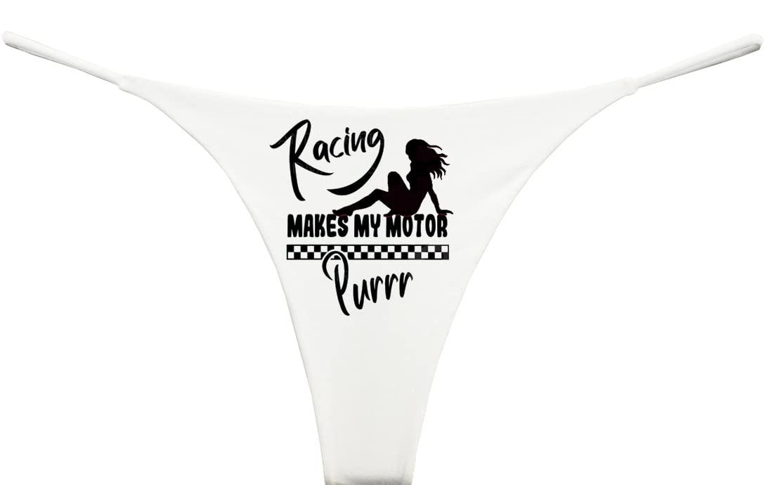 Southern SistersRacing Make My Motor Purr Womens G String Thong Novelty