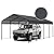 Vigo huseeo 12x20x8.7 FT Carport with Galvanized Steel Roof, Heavy Duty Metal Carport Canopy, Metal Carport Garage for Pickup, Boat, Car and Tractors, Grey