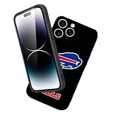 X psblty for iPhone 16 Pro (6.3') Silicone Phone case for Bills,with [Full Camera Protection], Drop Protection - Black (Phone Case - Pc8#)