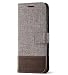 Produktbild NANXCYR Für Google 3 axl / 3 a/Pixel 3 / Pixel 3 XL case, Denim leinwand pu Leder case flip Cover mit kartenschlitz, für Google 2 axl/Pixel 2 / Pixel XL/Pixel,Braun,GooglePixel3XL