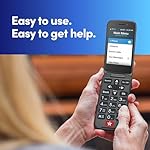 Lively Jitterbug Flip2 - Flip Cell Phone for Seniors - Not Compatible with Other Wireless Carriers - Must Be Activated Phone Plan - Graphite Flip Phone - Image 3