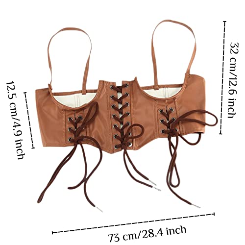 Body Waist Belt for Women PU Leather Rave Party Punk Waist Belt Body Chest Harness Belt2