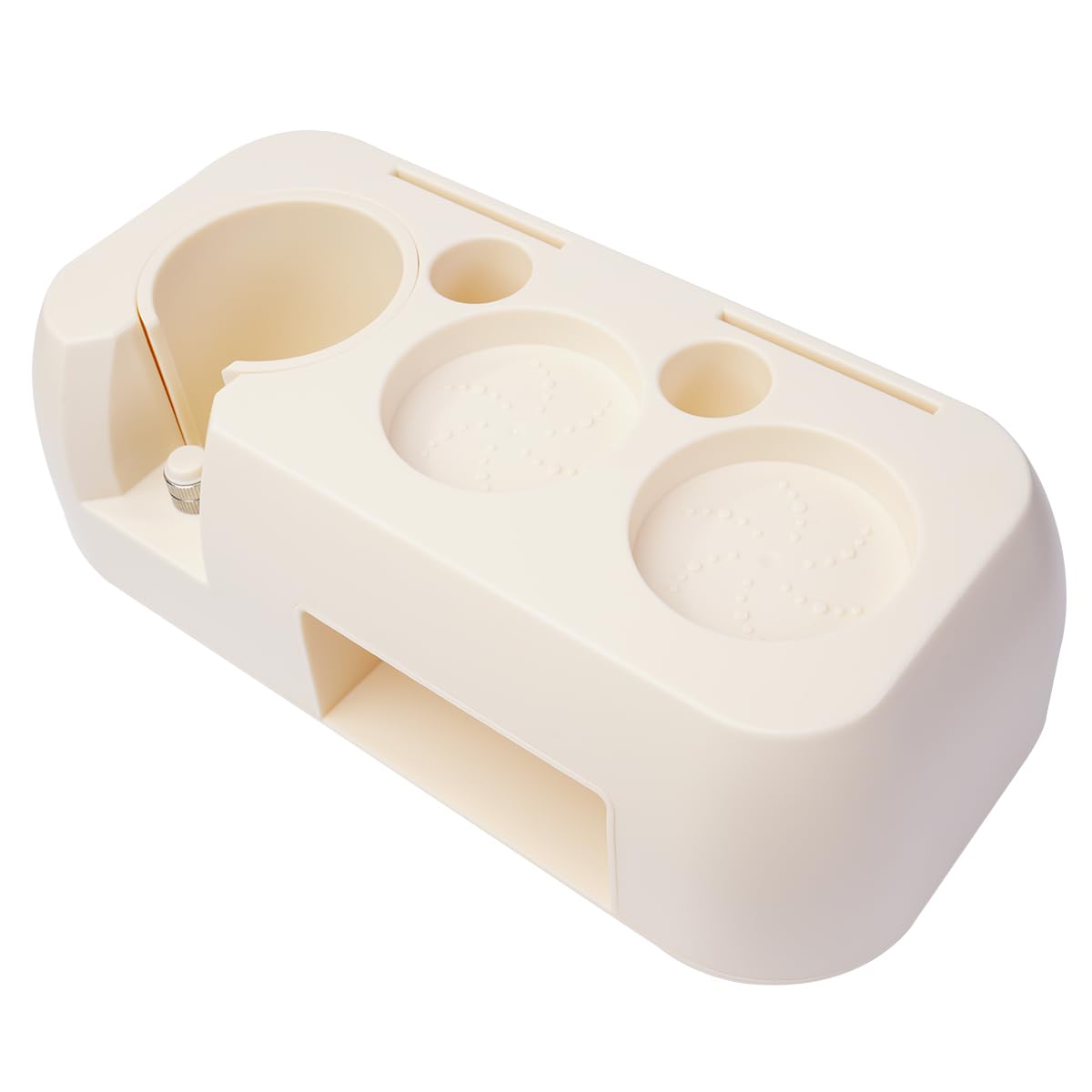 Tamper per caffè Espresso, portafiltro per caffè, Organizer per Utensili per caffè Espresso, Accessori per pressa per caffè Espresso per portafiltro da 51/54/58 mm (Bianco)