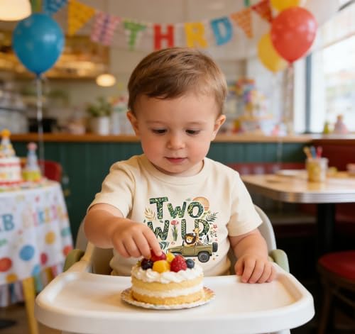 Image of Toddler Boys Girls 2nd Birthday Shirt Outfit for Kids Two Years Old Birthday Gift for Party Short Sleeve Tshirt