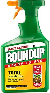 Roundup 17829 Fast Action Weed Killer, Clear, 1 Litre
