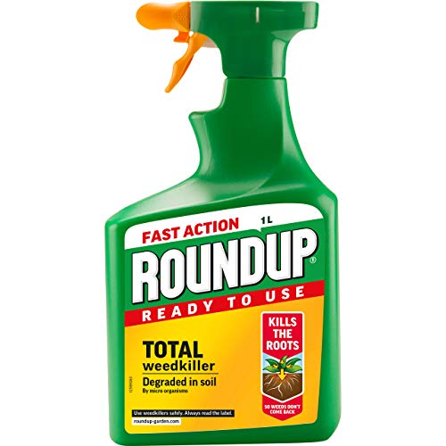 Roundup 17829 Fast Action Weed Killer, Clear, 1 Litre