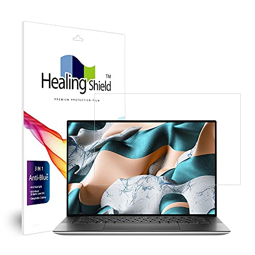 Healingshield �X�L���V�[���t���ی�t�B���� Screen Protector Eye Protection Anti UV Blue Ray Film Compatible with Dell XPS 15 9500 Non Touch